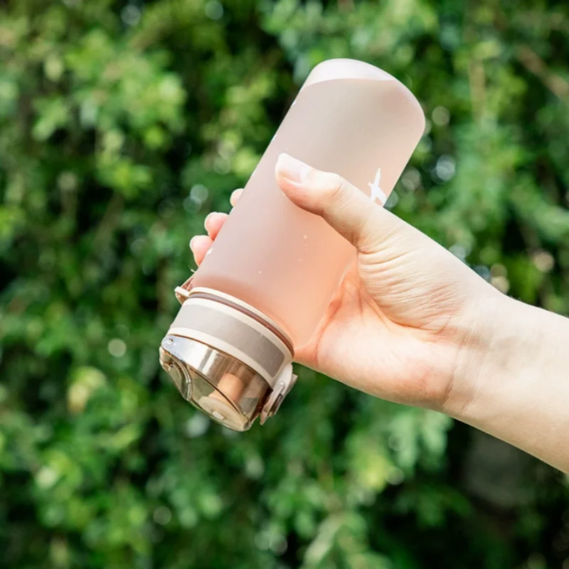 كوب شاي بلاستيكي محمول سعة 500 مل للرجال والنساء، كوب ماء بمساحة رياضية خارجية بسعة كبيرة #2