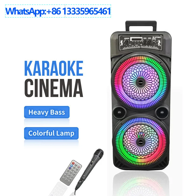 

Горячий двойной динамик, беспроводной Bluetooth-динамик, RGB-подсветка, объемный звук, мощный сабвуфер, аудио QS-2210