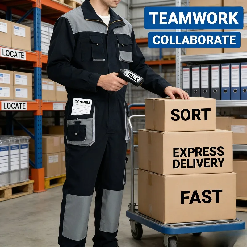 

Весенне-осенний комбинезон с 3D большими карманами, рабочая одежда, униформа с несколькими карманами, защитный костюм для труда