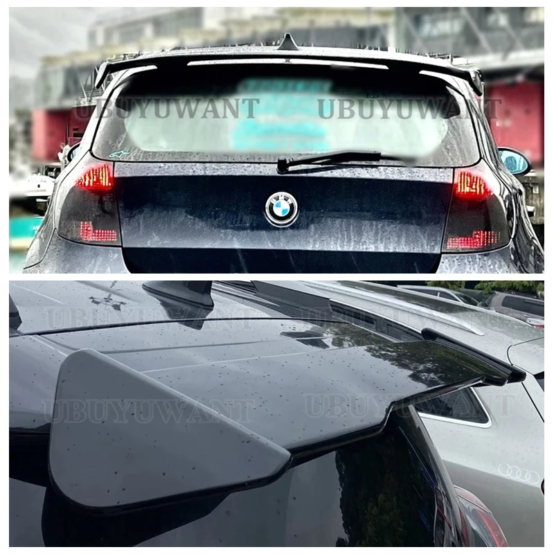 

СПОЙЛЕР ЗАДНЕГО Крыла, ABS, карбоновый спойлер для губ, хэтчбек, универсальный спойлер на крышу для BMW 1 серии E81 E82 E87 E88 2004-2011