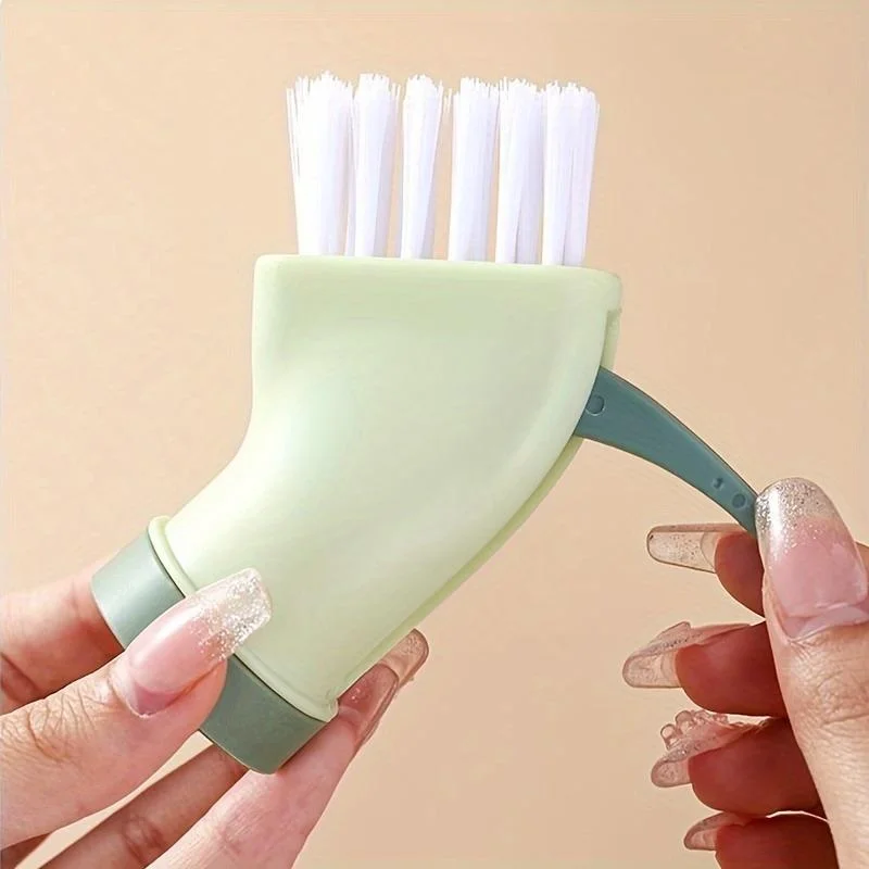 1pc Multi-Purpose Crevice Cleaning Brush Dead Corner Crevice Brush for Windows Kitchen Floor Bathroom Household Tools