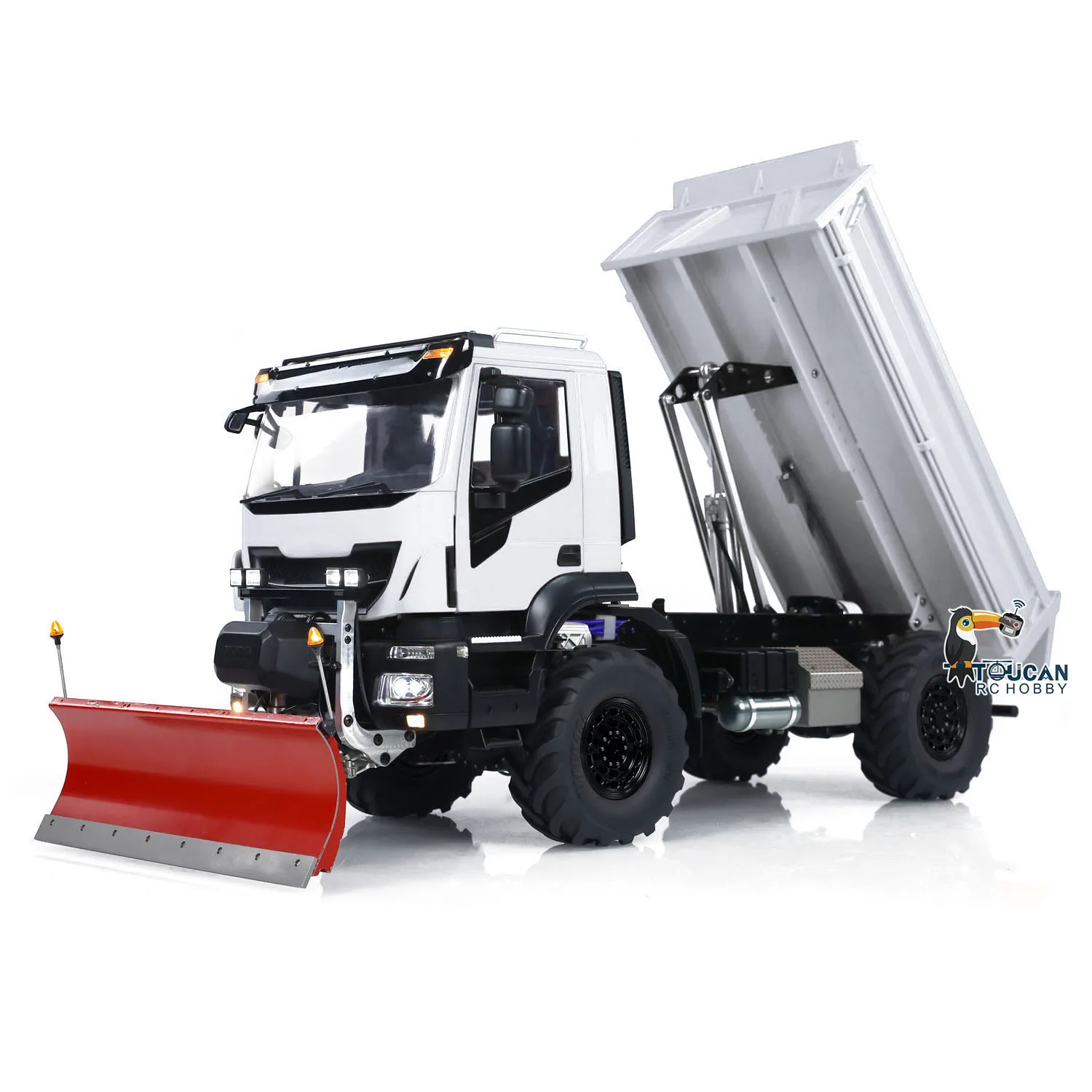 

Радиоуправляемый самосвал-дампер TOUCAN 4x4, металлический, масштаб 1:14, с гидравликой и отвалом для снега, готовая модель TH23845