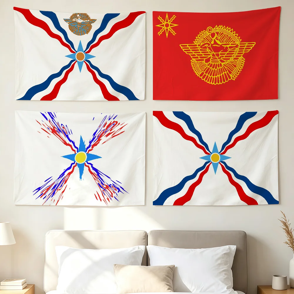 Flag Assyrian Flag Wall Decorations Home Decor Suitable For Living Rooms Bedrooms Dormitories Parties And Holidays