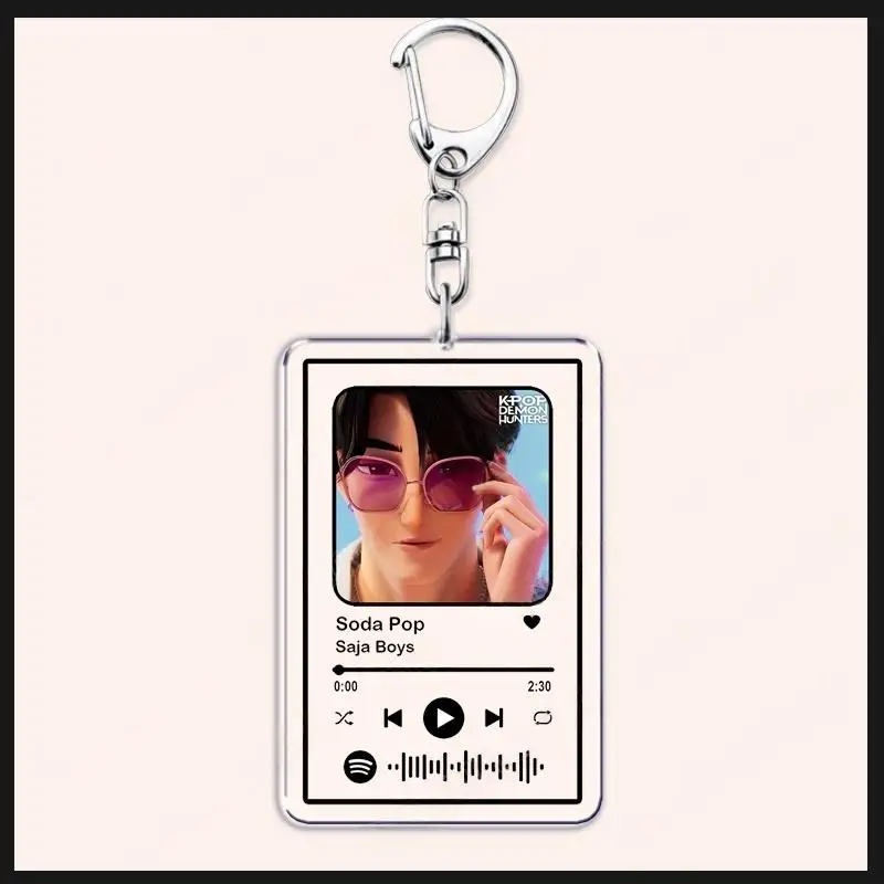 พวงกุญแจอะนิเมะ โกลเด้นโซดา ป๊อป ยัวร์ ไอดอล มิวสิค คีย์อินจิวเวลรี่ เคป็อป เดมอนฮันเตอร์ส สำหรับผู้หญิง ของตกแต่งกระเป๋า ของขวัญสำหรับแฟนคลับ