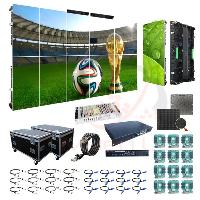 P2.6-P4.81 500x500mm Seamless Splicing LED Screen Giant Stage Panel for Commercial Rental Event Advertising Display