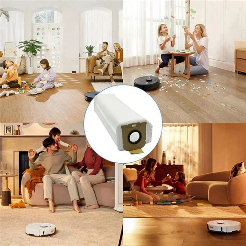 Dreame Z10 스테이션/H30 콤보 스테이션 용 ABUS-24PCS 먼지 봉투 로봇 진공 청소기 쓰레기 봉투 교체 예비 부품