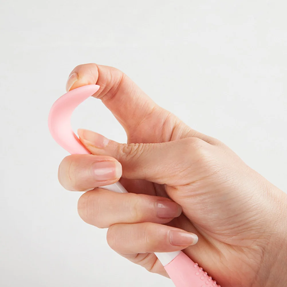 3 ชิ้นซิลิโคน Handhold แปรงทําความสะอาดมัลติฟังก์ชั่คู่มือทําความสะอาดผิวหน้า Double Head เครื่องมือทําความสะอาดใบหน้า (สีเขียวมิ้นต์, สีชมพู, Pur