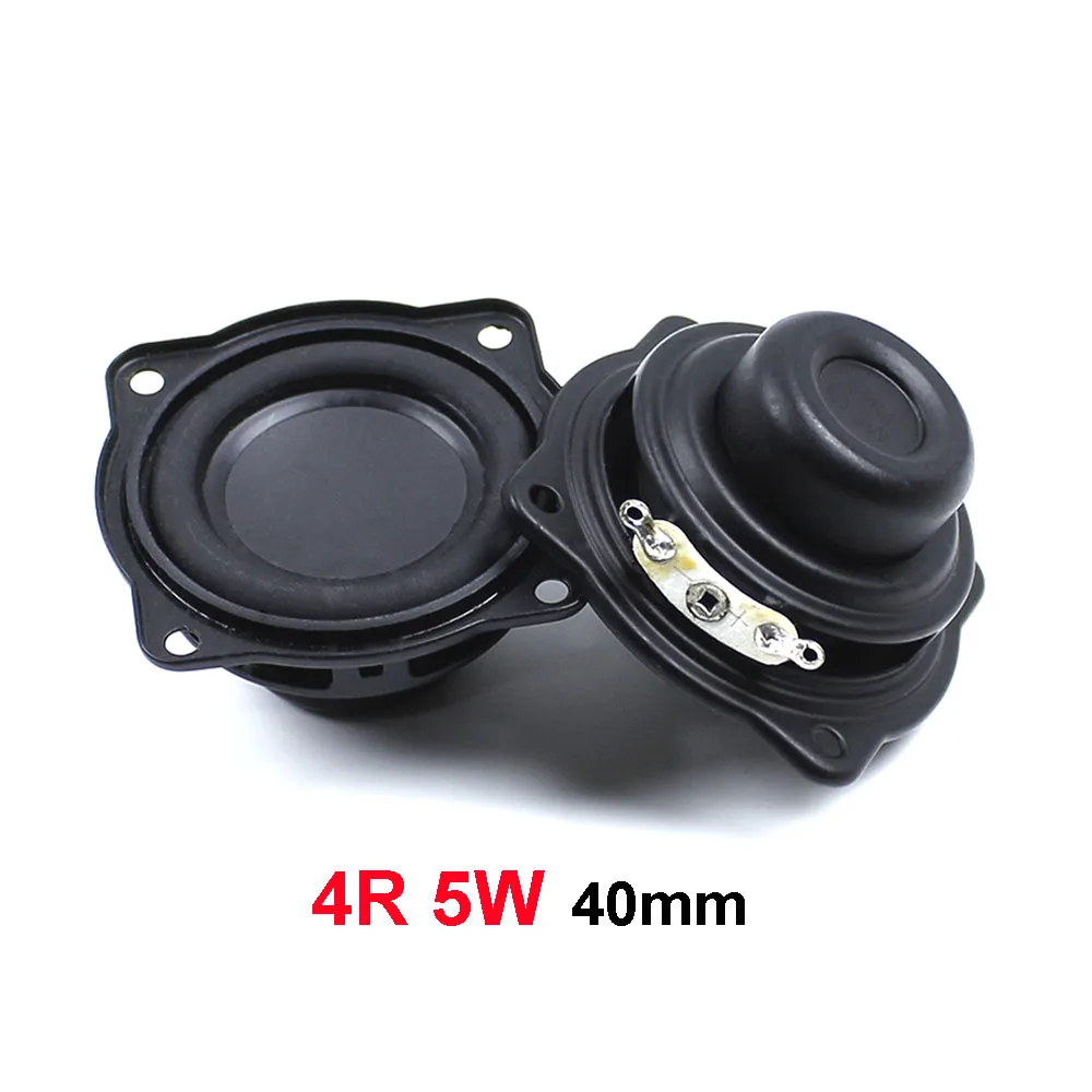 

4R 5W 40mm Full Range Audio Speakers 4 Ohm 5 Watt Hifi Fever Loudspeaker DIY Home Theater Sound Amplifier Bluetooth Speaker