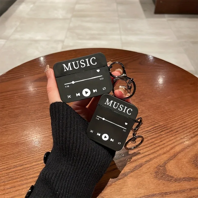 

Music-Themed Pattern Shockproof Case for Airpods Pro2/Pro,AirPods 1/2, 3, 4 Wireless Bluetooth Earphone Protective Soft Cover