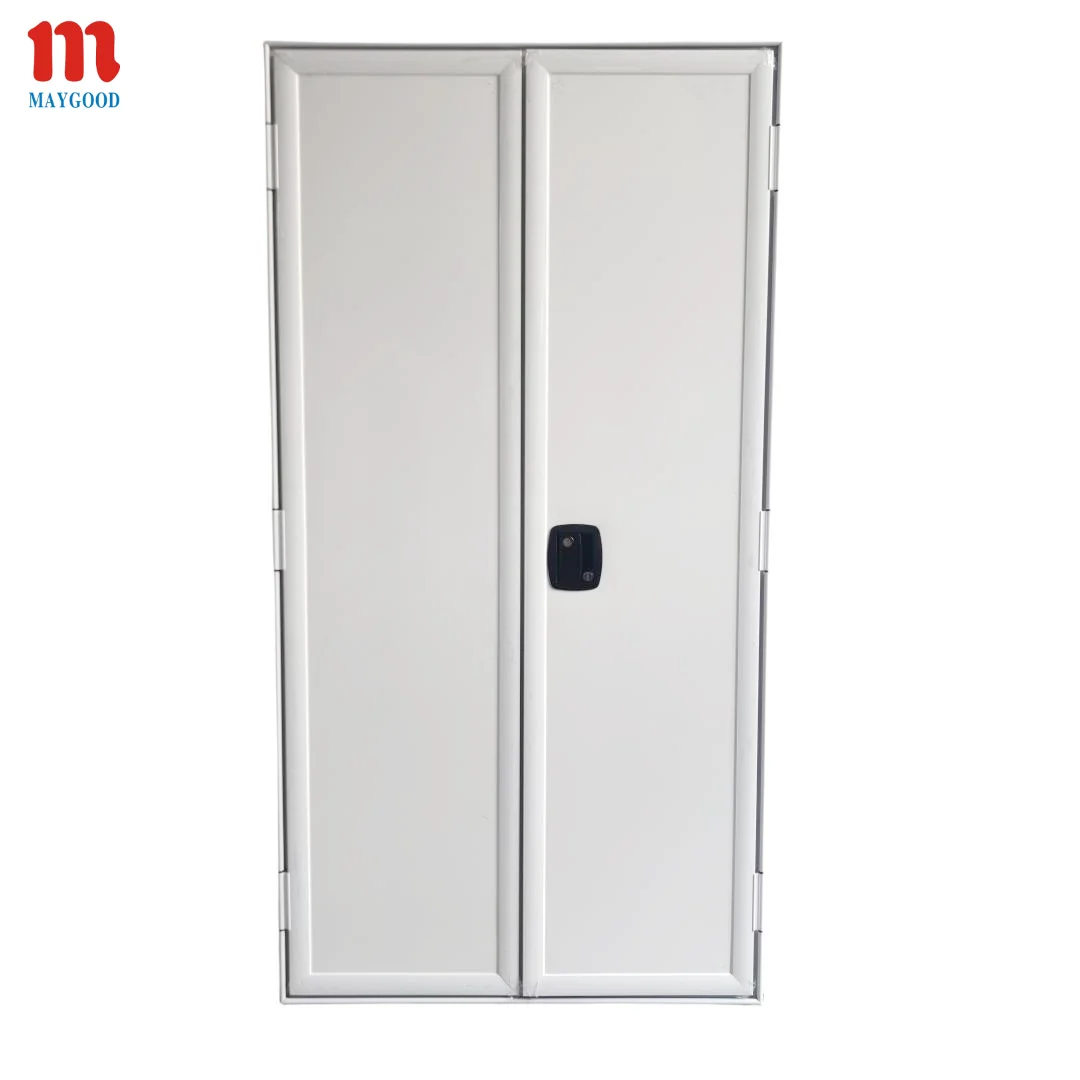 

1100*1800mm Simple Style RV Caravan Double Opening Door With Concealed Safe Lock for Ambulance and Special Vehicles Custom Sizes