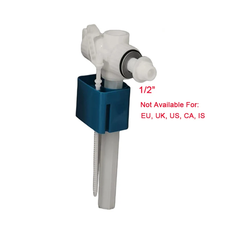 Bath Valve and Discharge Fitting Side Intake Valve Inlet Adjustable Flush Hunting Water WC Kits Toilet Cistern Accessories