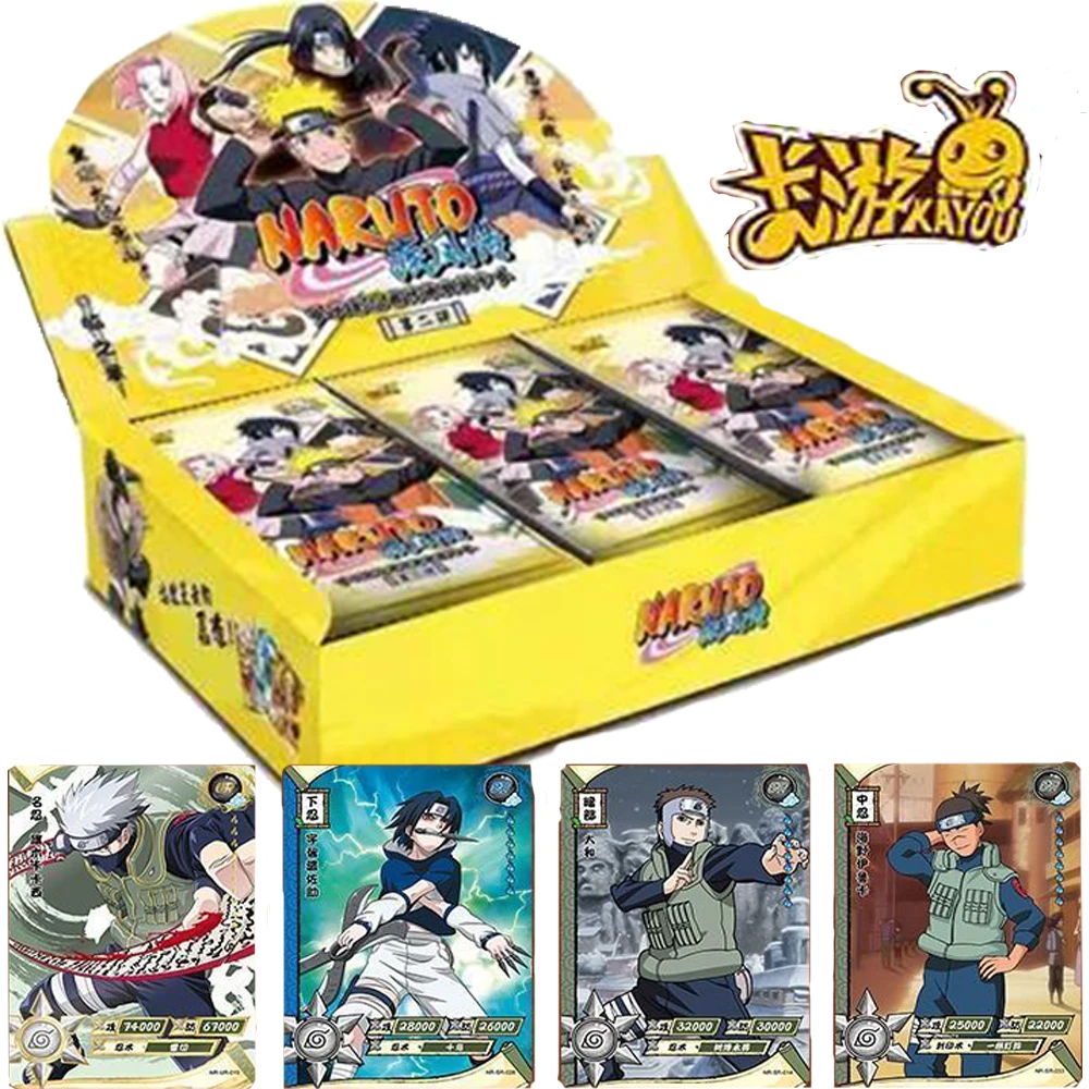 

Kayou NARUTO Collection Card For Children Uchiha Sasuke Haruno Sakura Japanese Anime Characters Limited Game Card Table Gifts