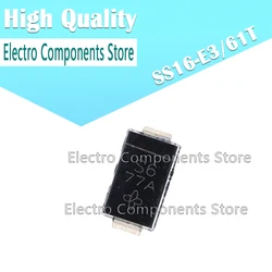 10Pcs/Lot SS16-E3/61T (Marking S6) S6 60V Schottky Diode SMA Schottky Barrier Diode