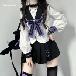 Japan Jk Uniform Japanese Student JK Sailor Suit Long-Sleeved Intermediate Suit Cosplay-Friendly Uniform Cute Japanese Style