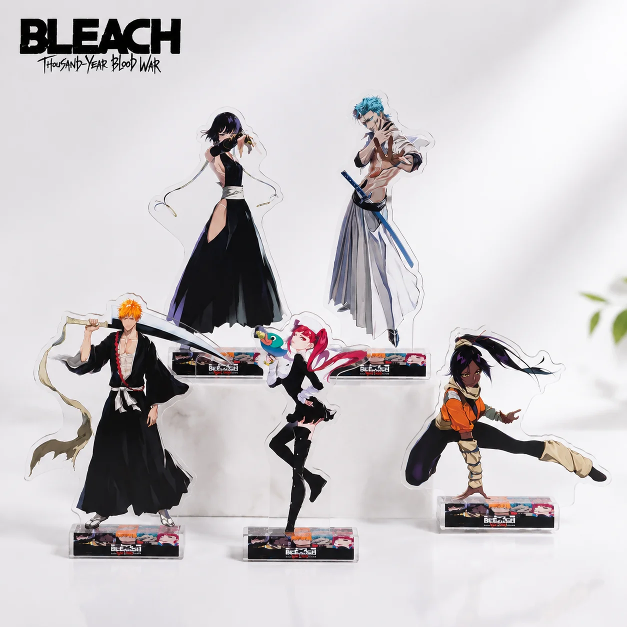 Bleach Thousand Year Blood War Series Newest Acrylic Stand Ichigo Soi Fon Grimmjow Figure Ornament Nice Gift For Anime Keychain