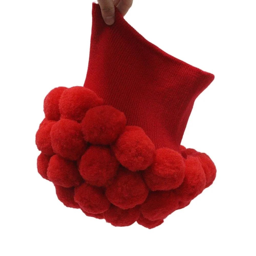 Stylish Knitted Broccoli Hat Brimless Pompom Decoration Vegetable Beanie Cap Coldproof Warm Lining Novelty Headgear for Party