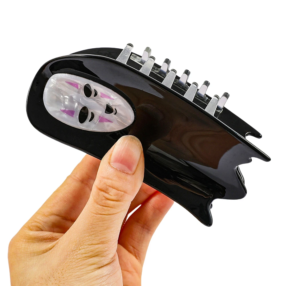 مخالب شعر للهالوين باللونين الأبيض والأسود، مناسبة لإكسسوارات الشعر لتزيين حفلات الهالوين