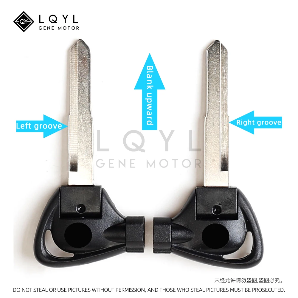 6 قطعة مفتاح دراجة نارية غير مصقول فارغة استبدال مفاتيح لياماها المغناطيس مكافحة سرقة قفل VOX BWS 4 فولت BWS125 VOX50 GTR125 JOG EVO SMAX