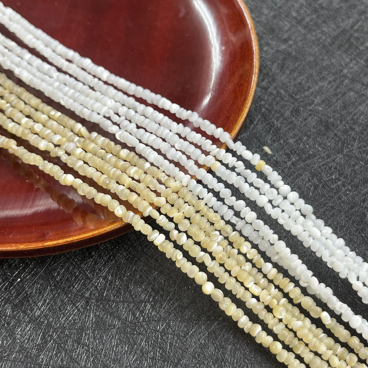 3-3.5mm Irregular Natural Shell Semi-Finished Spacer Beads for Jewelry Making Supplies DIY Necklace Bracelet Accessories 36cm