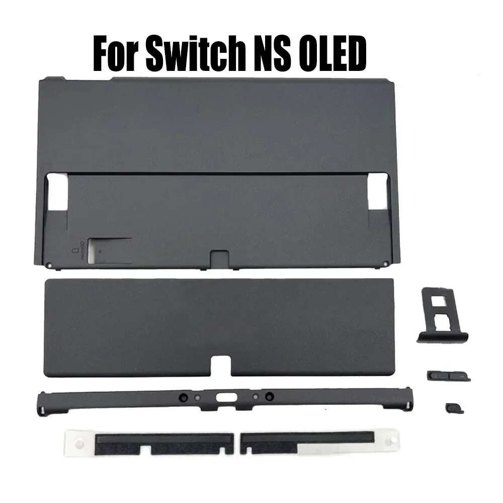 

Back Shell Full Set of Accessories for Switch OLED Back Shell Replacement Cover Dust Net Bracket Host Shell Repair Parts