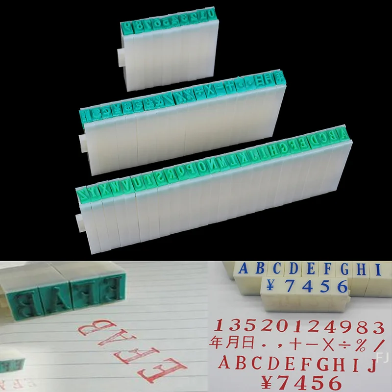 

[YU]1 Set English Alphabet Letters Numbers Rubber Stamp Free Combination Diy Craft