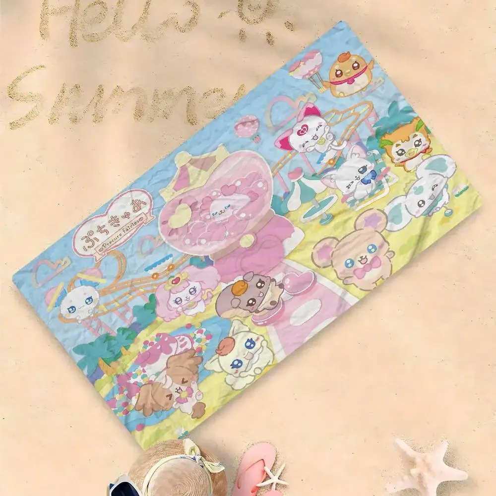 Anime P-Precure F-Fairies Big Microfiber Beach Towels Quick Dry Towel Sand Beach Towels Pool Towel for Travel Swim Pool Yoga