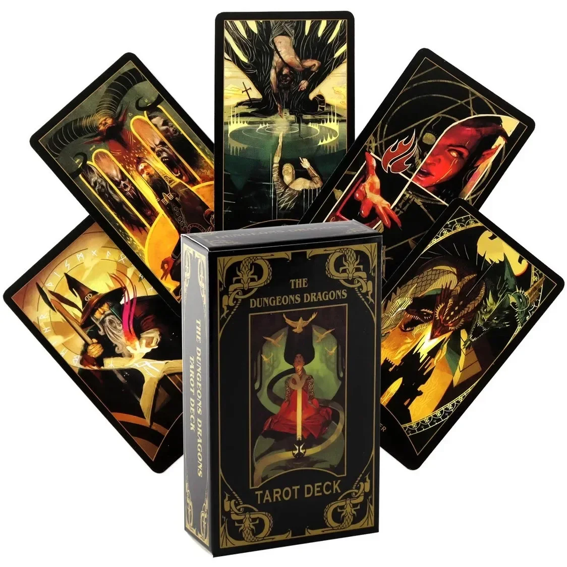 

Карты Таро The Dungeon & Dragons: Гадание, карточная игра, подарок для вечеринки, веселая настольная игра, карточная игра