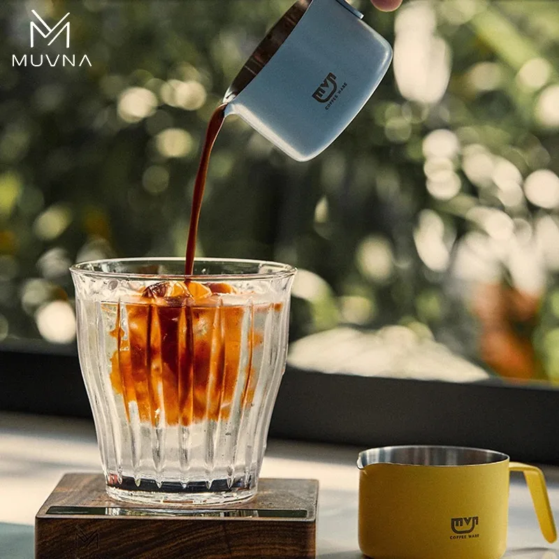 MUVNA Espresso Coffee Measuring Cup 100ML,Precision Stainless Steel Coffee Dosing Cup with Handle Scale,Barista Tool&Accessories view 6