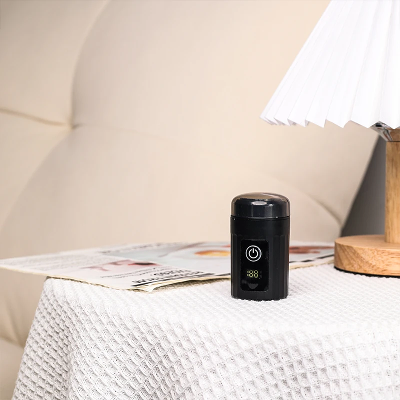 Бритва с зарядкой через USB, мини-электрическая бритва для мужчин, портативный маленький триммер для бороды с летающей тарелкой