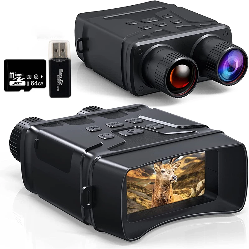 

2024 New Night Vision Device Hunting Camping 850nm Infrared Hunting Camera Outdoor Binoculars 1080P HD 5X Digital Zoom Telescope