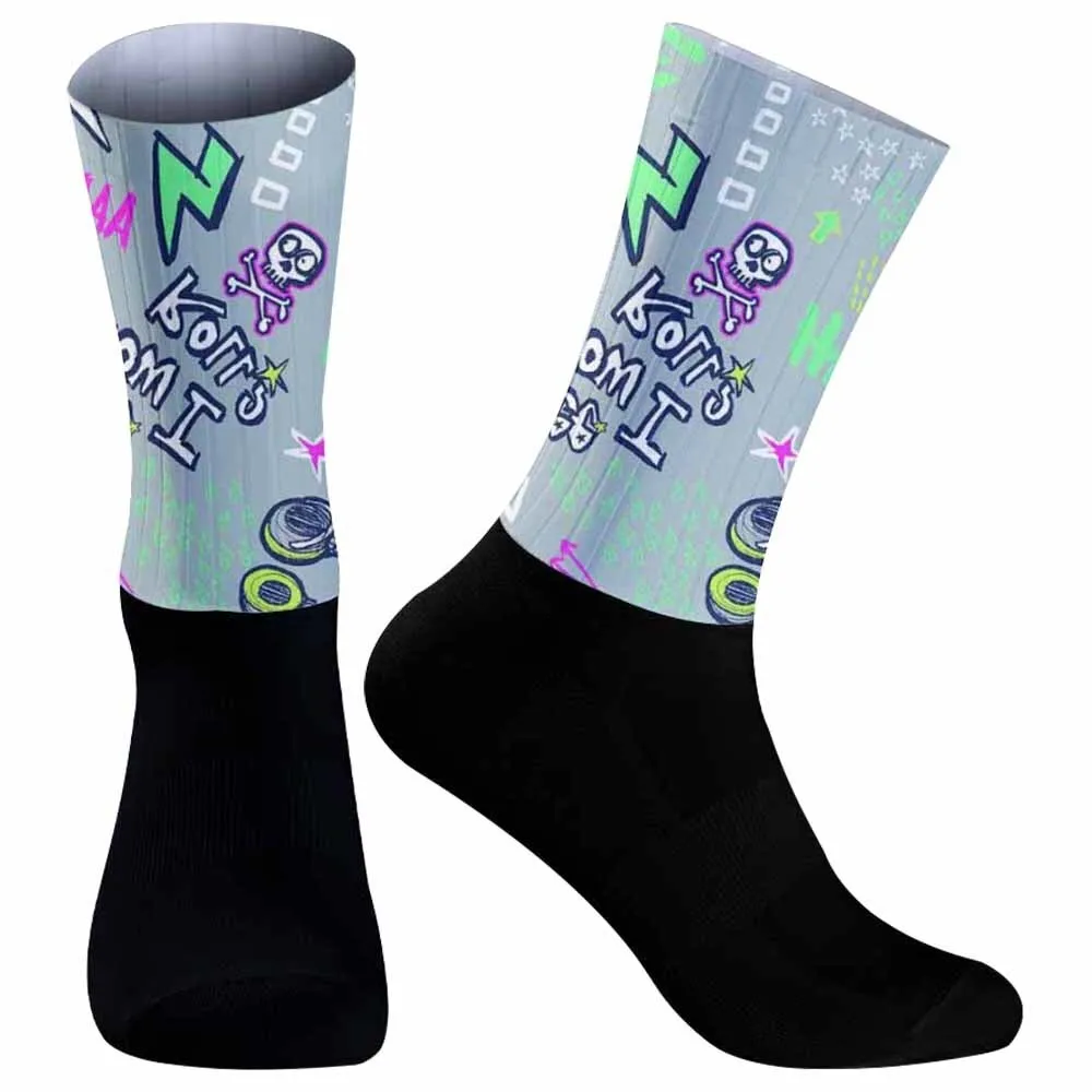 2026 Cycling Socks Unisex Adult Targeted Compression Non Slip Hiking Runing Socks 2024 New Lightweight Mesh Design Bicycle Socks