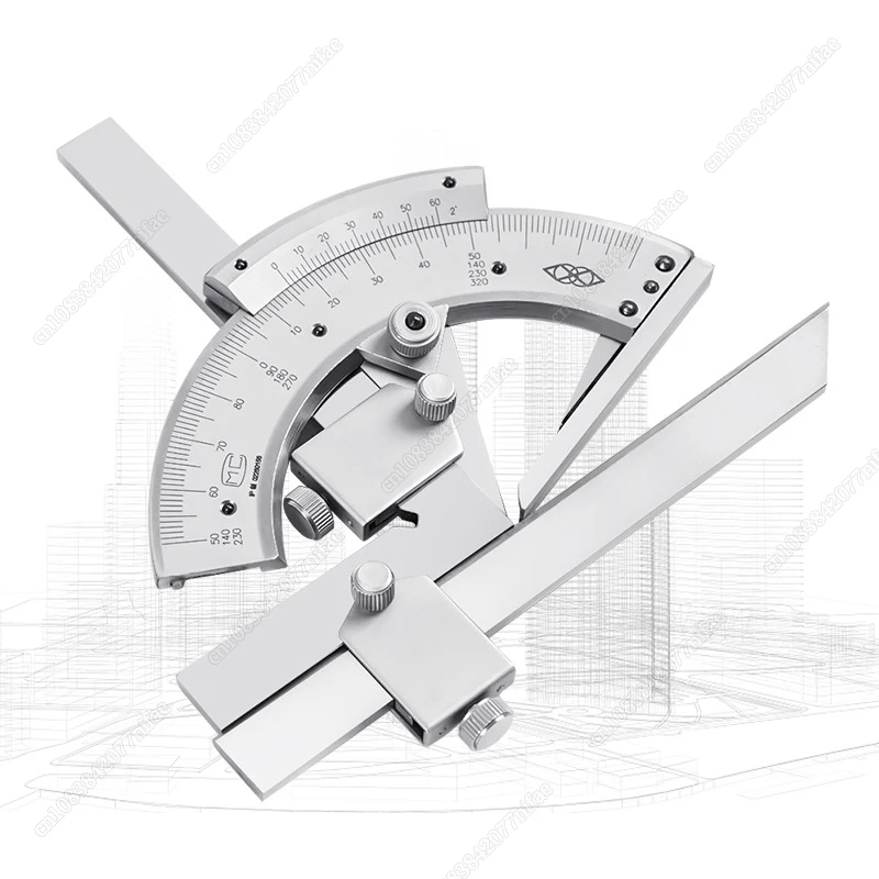 Universal Protractor 0.02 Precision Goniometer Angle Measuring Finder Ruler Tool Woodworking Measuring Tool Durable