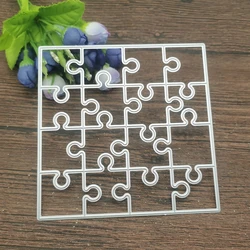 AOKEDIY Rectangle puzzle Metal Cutting Dies Stencils For DIY Scrapbooking Decorative Embossing Handcraft Template