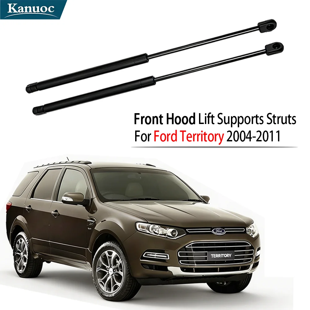 2Pcs Front Hood Lift Supports Struts Shocks for Ford Territory SX SY 2004-2005-2006-2011 Car Bonnet Gas Spring Damper Replace