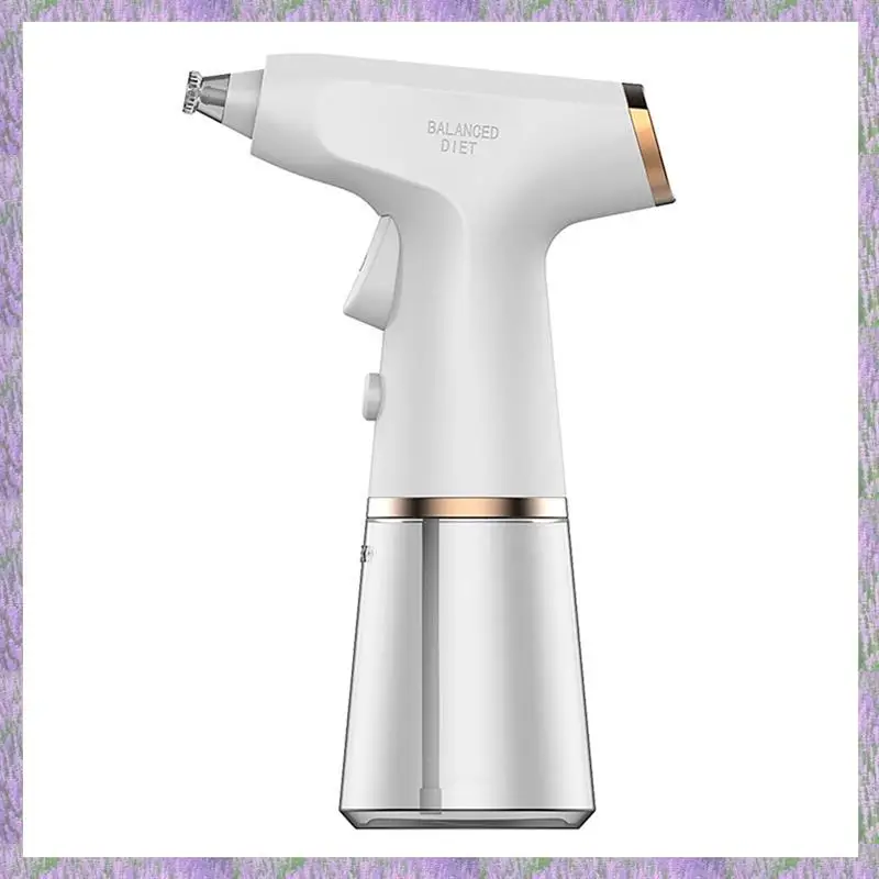 

A63K-Electric Olive Oil Sprayers Refillable Transparent Leak-Proof Oil Spray Empty Bottle Wireless Oil Spray Can White Easy Inst