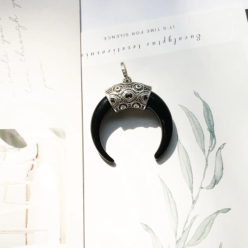 Colgante de diente de tigre maorí para mujer y hombre, joyería étnica de Europa, regalo de Plata de Ley 925, nueva moda