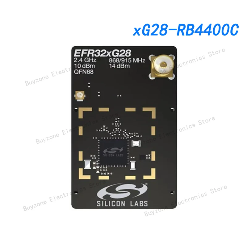 

xG28-RB4400C RF development tool 868-915 MHz+14 dBm+2.4 GHz BLE Radio Board Kit