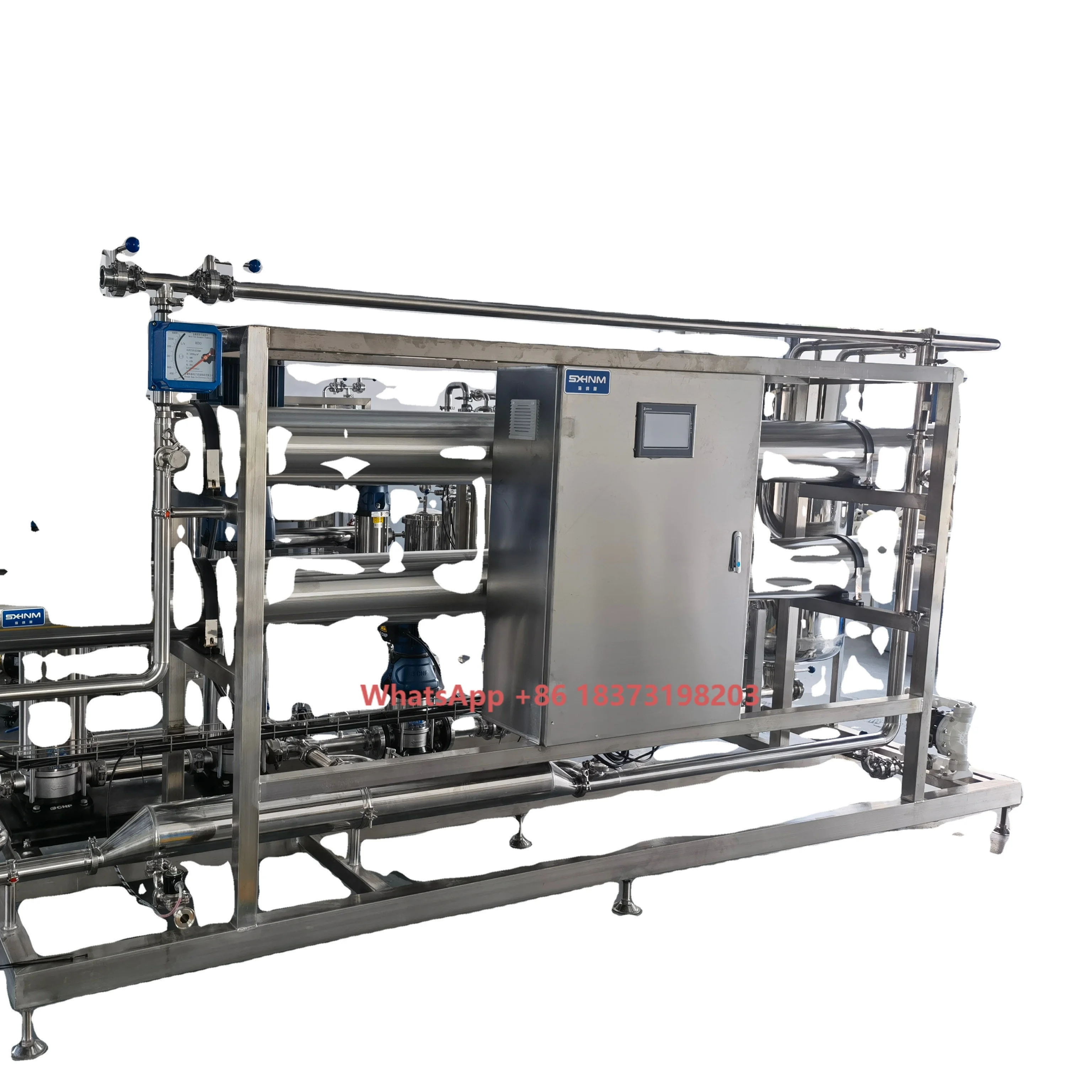 High Productivity 1000L Per Hour UHT Milk Concentrated Machine for Dairy Factories with Core Pump and Motor Components