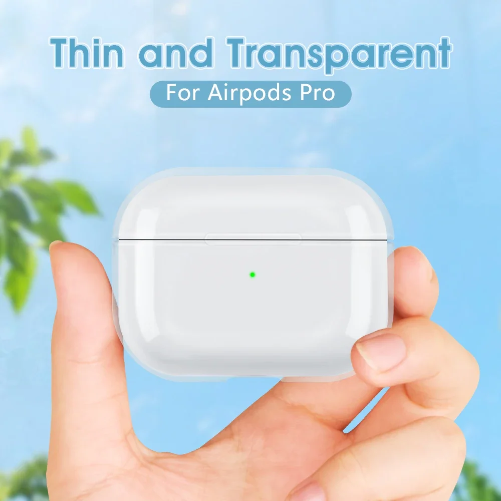 2 قطعة حافظة شفافة لأجهزة Airpods Pro 1st 2nd حقيبة سماعة الاذن شفافة هارد شل ل أبل Airpods 3 2 1 سماعة لاسلكية تعمل بالبلوتوث airpods