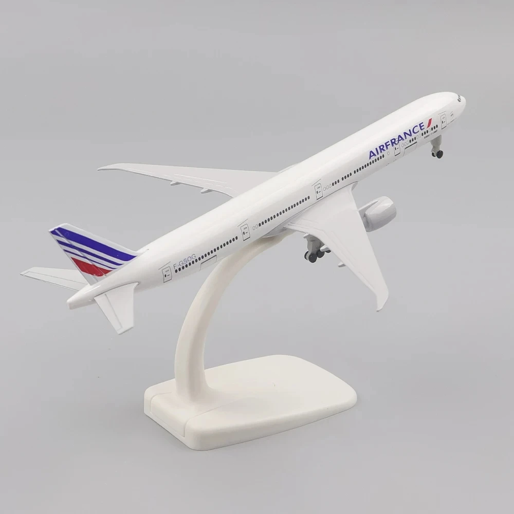 20 cm B777 Vliegtuigen Diecast 777 Air France Vliegtuig Model Simulatie Legering Speelgoed en Ornamenten Ambachten Geschenken Collectible