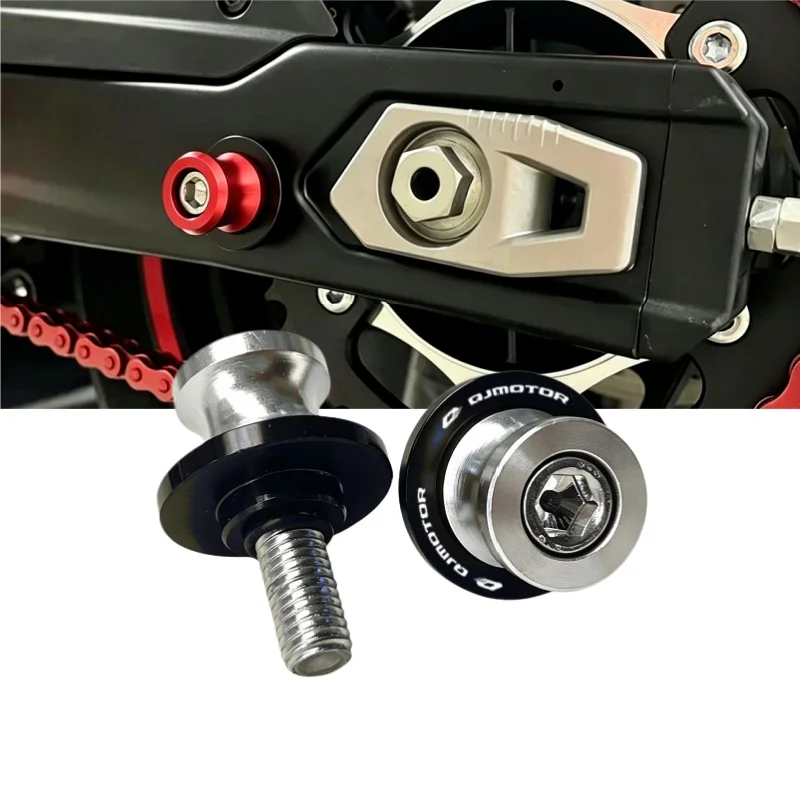 For QJMOTO QJ MOTO QJMOTOR SRT 800SX 800SRT SRT 800X 6MM Swingarm Spools Slider Stand Screw  Bolts CNC Motorcycle Accessories