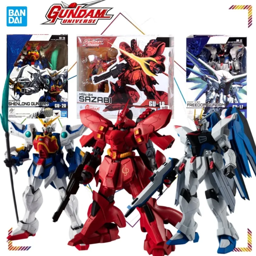 

BANDAI GU XXXG-01S Shenlong Action Figure MSN-04 Sazabi Mobile Suit Gunpla ZGMF-X10A Freedom Action Collection Model Gift Toy