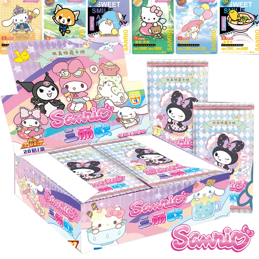 

Anime Sanrio Collection Card Full Popularity Lineup Hello Kitty Pompom Purin LittleTwinStars Rare Limited Card Kid Birthday Gift