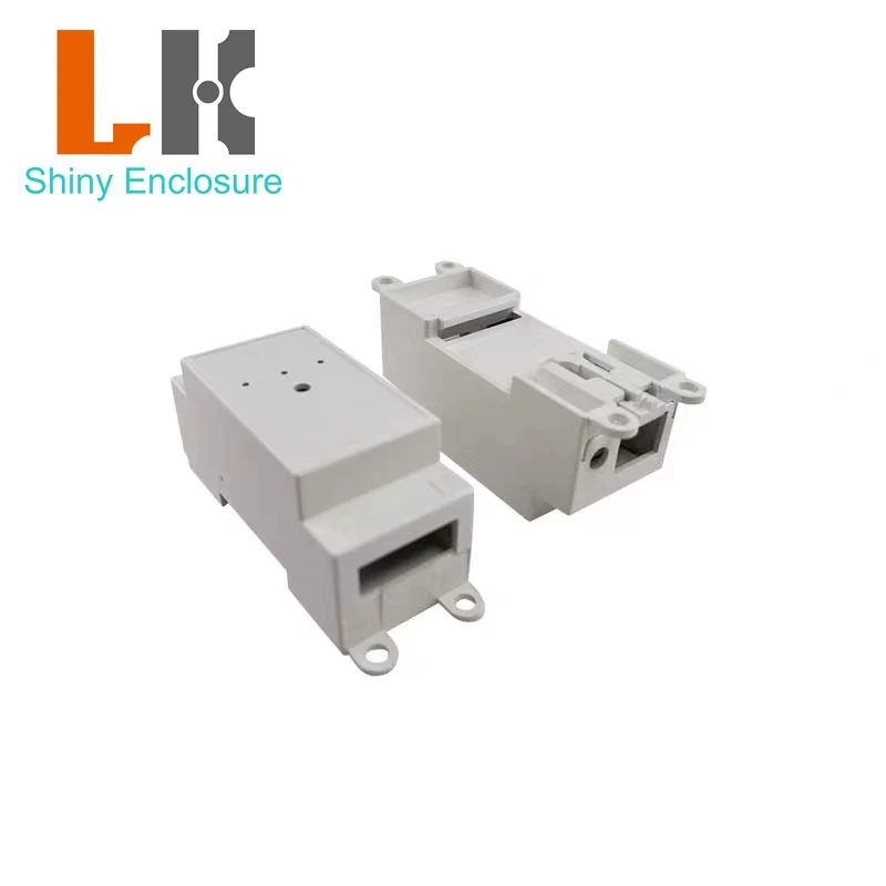 Free Shipping 2PCS 88x36x41mm Network Gateway Enclosure Industrial Ethernet RG45 To 485 Communication Rail Card Slot Abs Housing