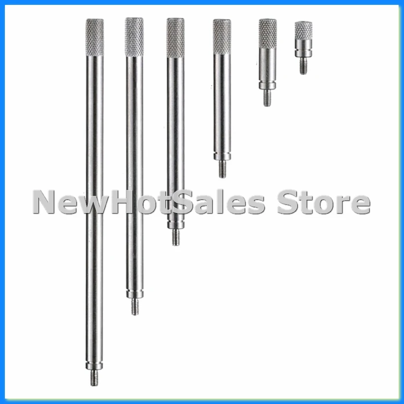 

6pcs Dial Indicator Extension Stem Rod Set M2.5 Thread,10-100mm Extend Rod,Measurement for Dial & Digital Indicators-AT48