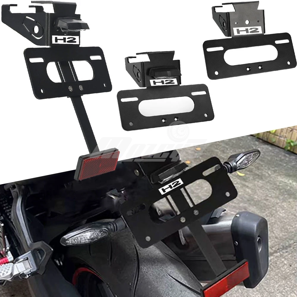 

For Kawasaki Z H2 ZH2 Performance z h2 se 2020 2021 2022 2023 2024 License Plate Holder Fender Eliminator Tail Tidy LED Light
