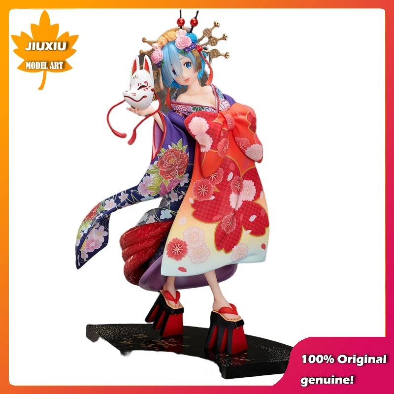 

100% Original: Anime Re:Zero REM the plum flower style 25cm PVC Action Figure Anime Figure Model Toy Figure Collection Doll Gift