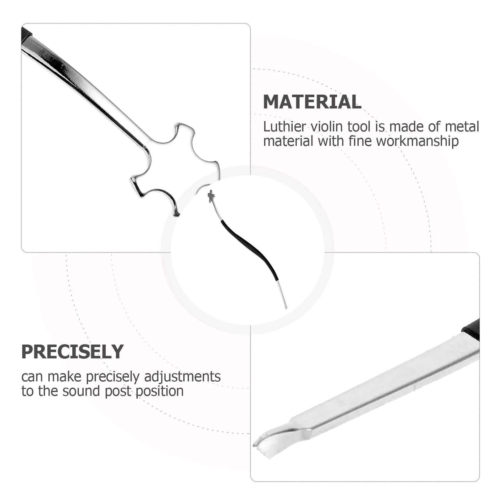

Sound Post Setter Metal Tool For String Instrument Repair Precision String Instrument Repair Kit Adjustment Luthier