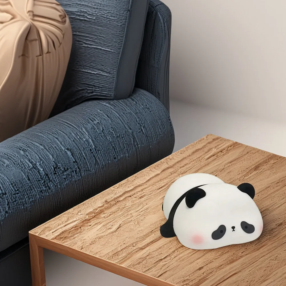 

Cute Panda Silicone Night Light Rechargeable USB LED Bedside Lamp for Nursery Soft Glow Sleep Mode Portable