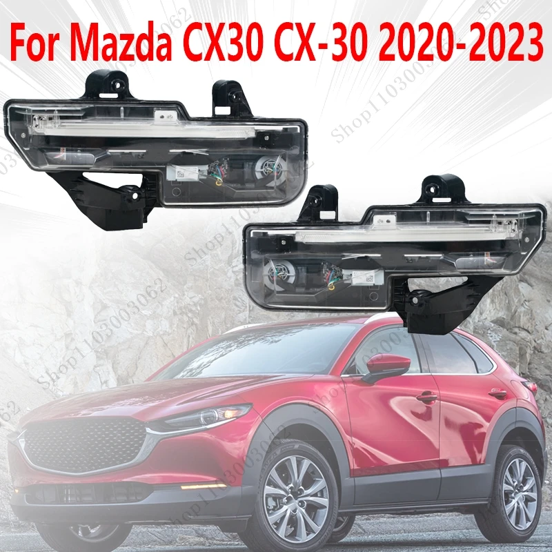 

LED DRL Daytime Running Light Headlight Fog Light Turn Signal Light For Mazda CX30 CX-30 2020 2021 2022 DFR5-51060 DFR5-51070